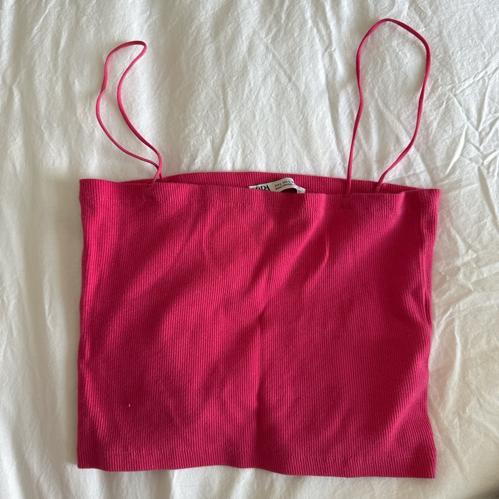 Zara Pink Strappy Tank Top